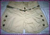Shorts com cinto cintura alta